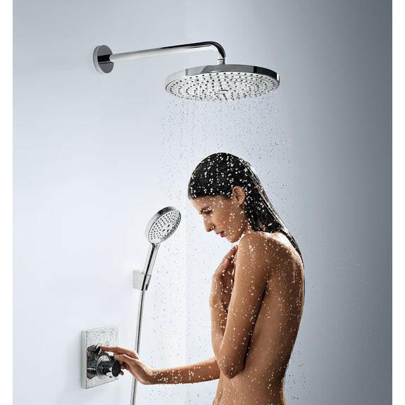 Hansgrohe Raindance Select S 300 2jet fejzuhany 390 mm - es zuhanykarral DN15 fehér/króm (27378400)