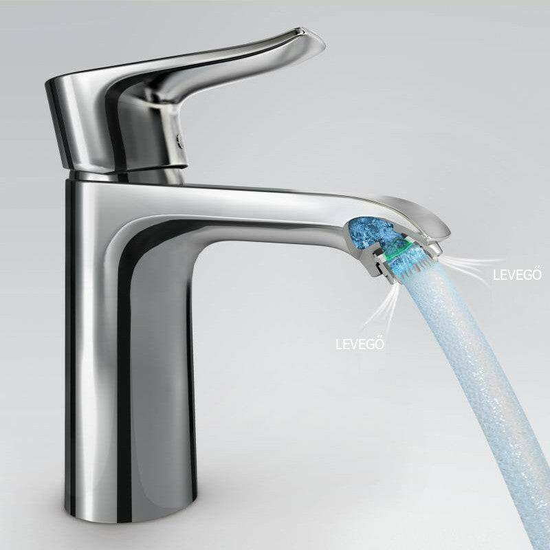 Hansgrohe Metris mosdócsaptelep 100 automata lefolyógarnitúrával