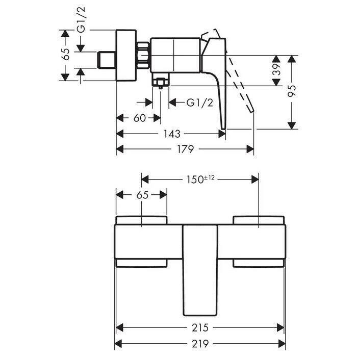 Hansgrohe Metropol zuhany csaptelep króm (32560000)