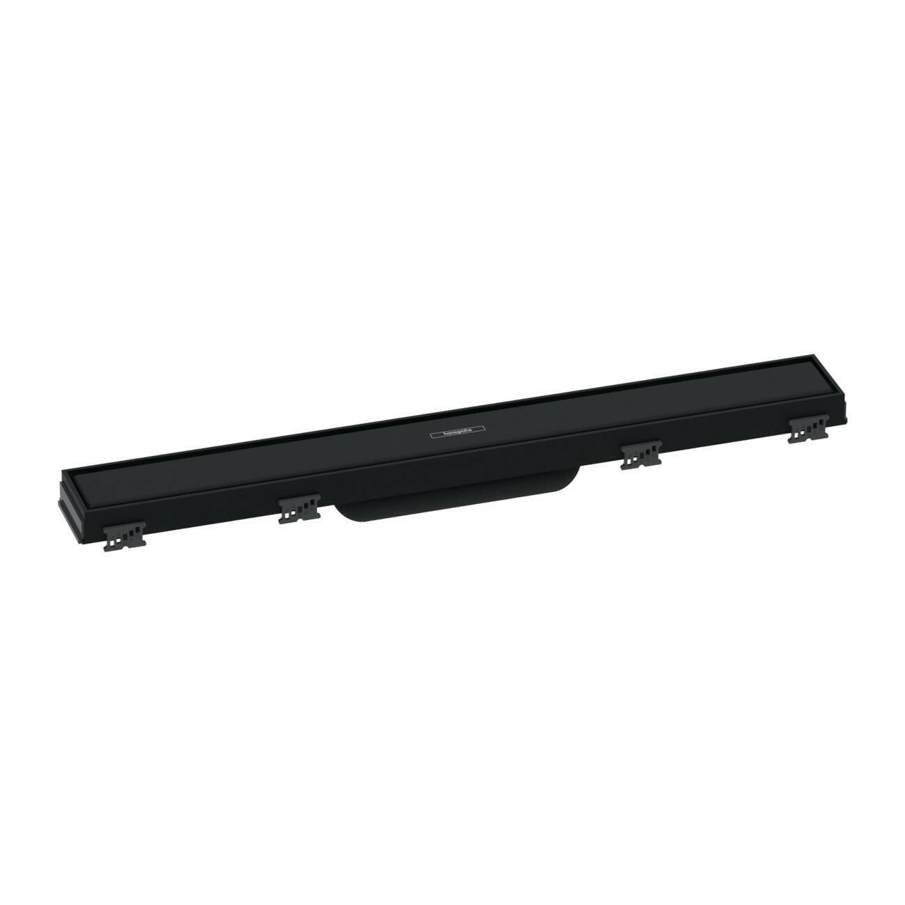 Hansgrohe RainDrain Match zuhanylefolyó színkészlet 60 cm, állítható magasságú keret, matt fekete (56036670)