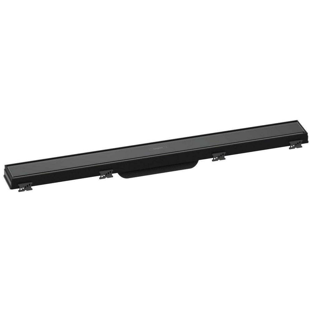 Hansgrohe RainDrain Match zuhanylefolyó színkészlet 70 cm, állítató magasságú keret, fekete (56037610)