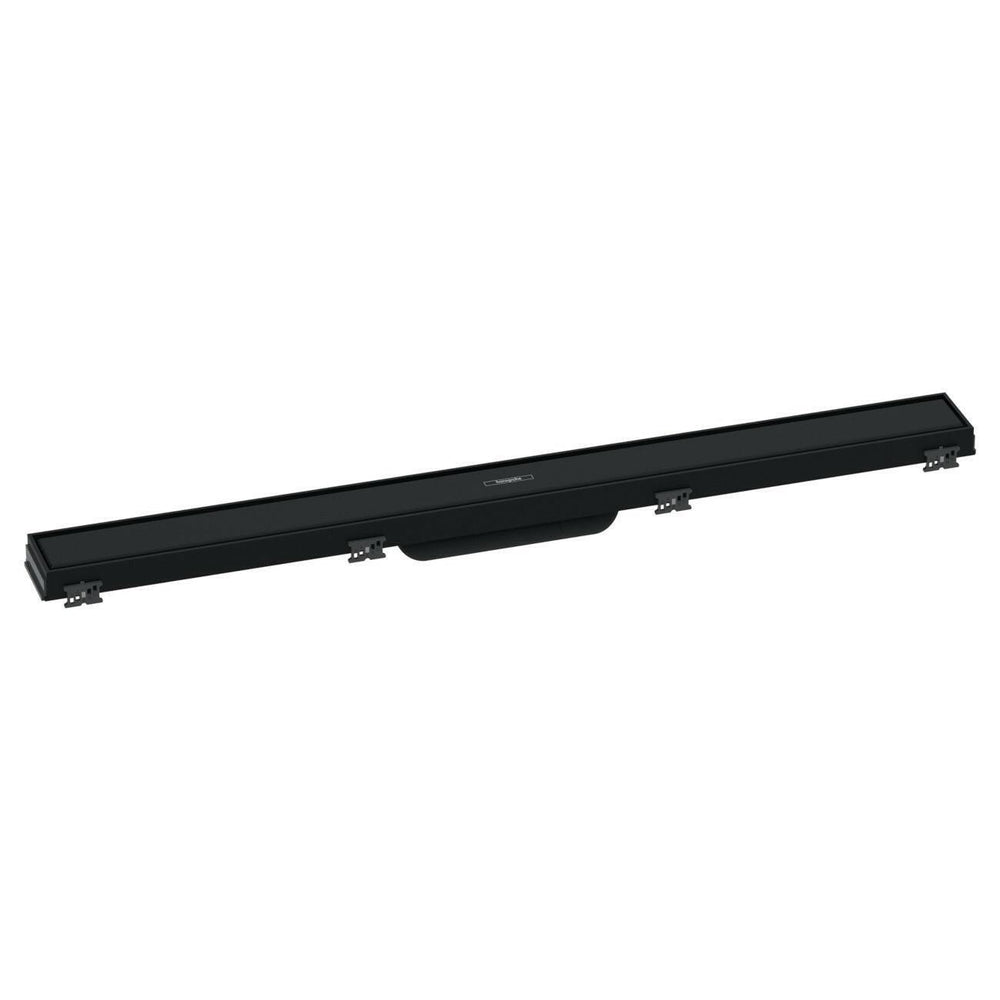 Hansgrohe RainDrain Match zuhanylefolyó színkészlet 80 cm, állítható magasságú keret, matt fekete (56038670)