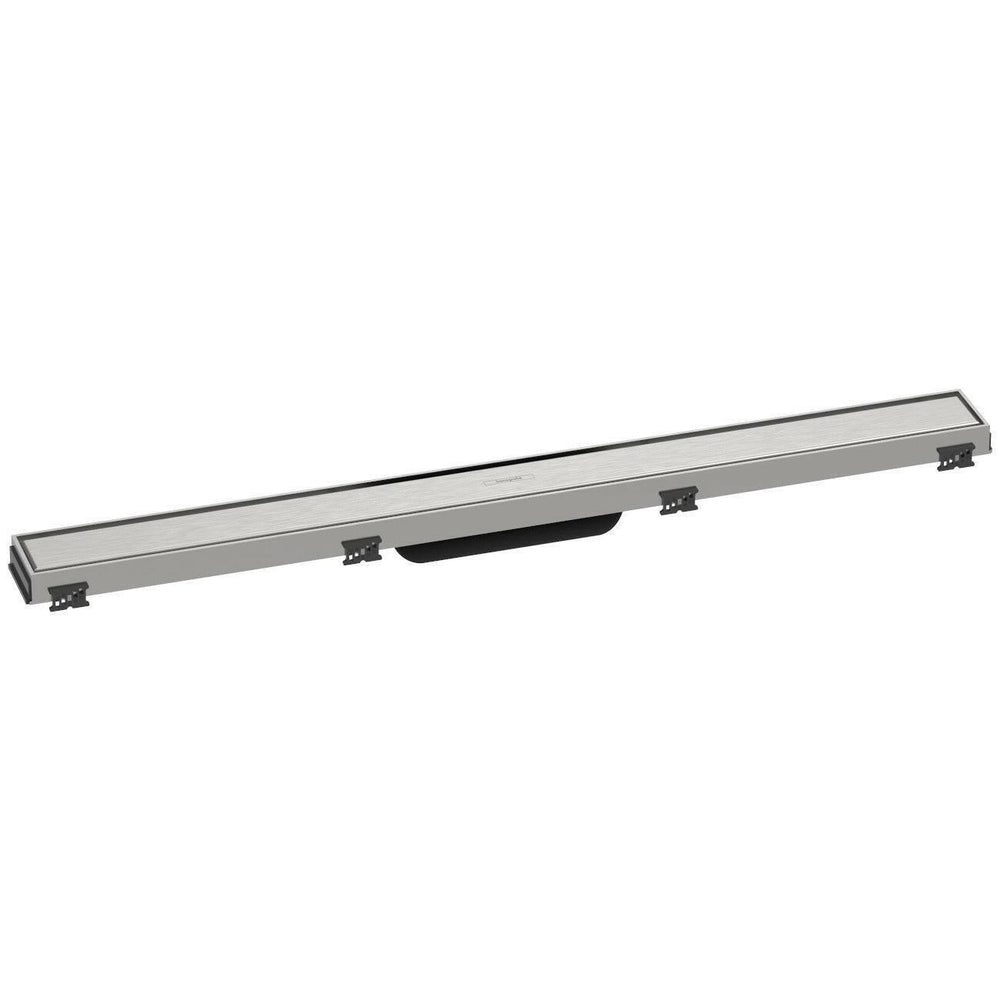 Hansgrohe RainDrain Match zuhanylefolyó színkészlet 90 cm, állítható magasságú keret, szálcsiszolt rozsdamentes acél (56040800)