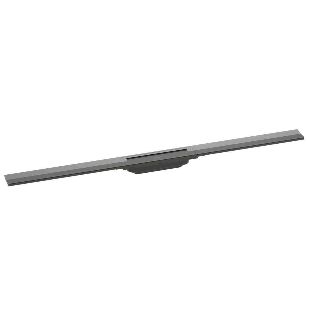 Hansgrohe RainDrain Flex zuhanylefolyó színkészlet 100 cm, formára vágható, szálcsiszolt fekete (56046340)