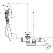 Hansgrohe Exafill S komplett készlet 520 mm bowden