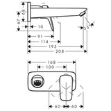 Hansgrohe Logis fali mosdó színkészlet (71220000)-1