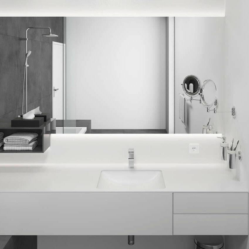 Hansgrohe Vernis Shape egykaros mosdócsaptelep 70, automata lefolyógarnitúrával