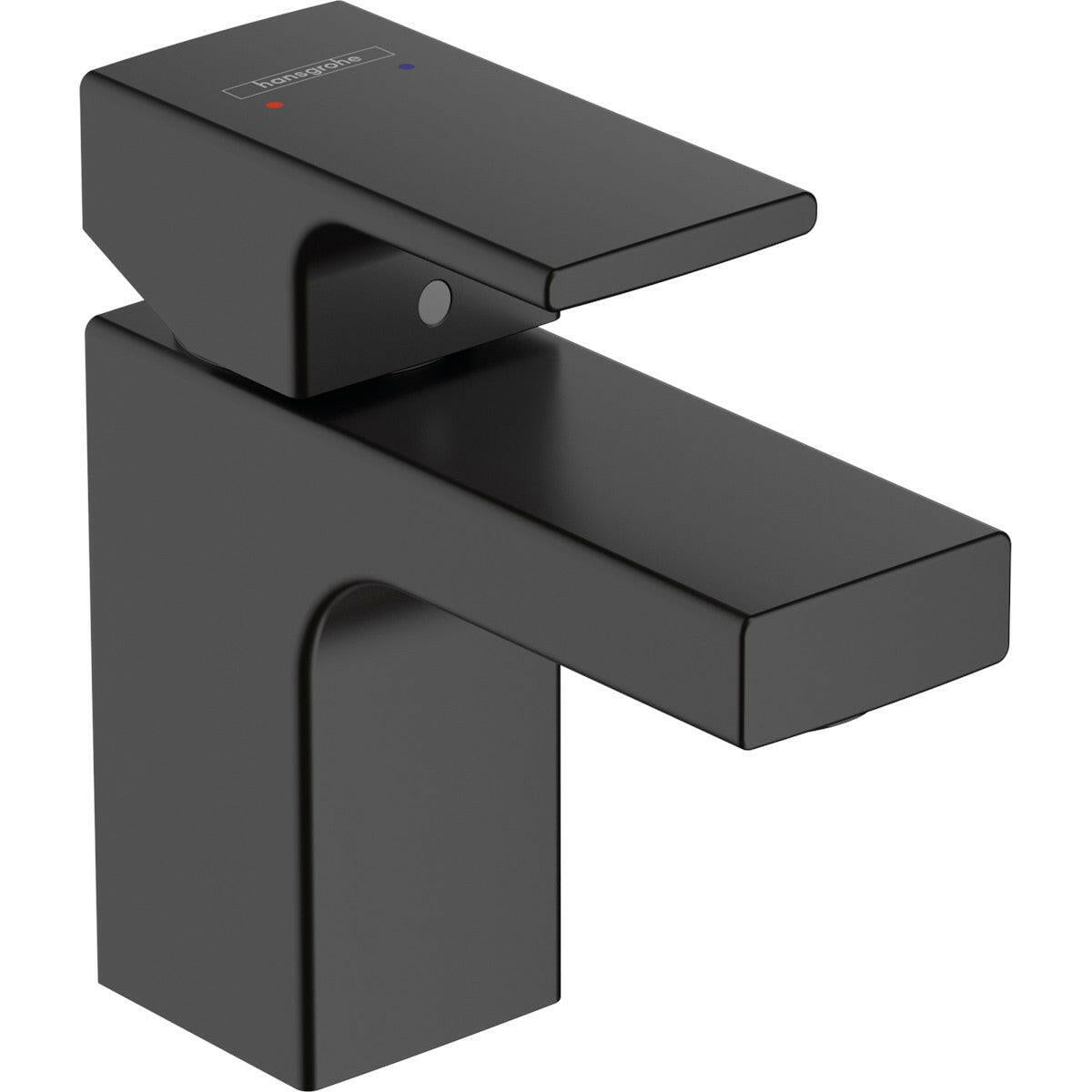 Hansgrohe Vernis Shape egykaros mosdócsaptelep 70, automata lefolyógarnitúrával, matt fekete