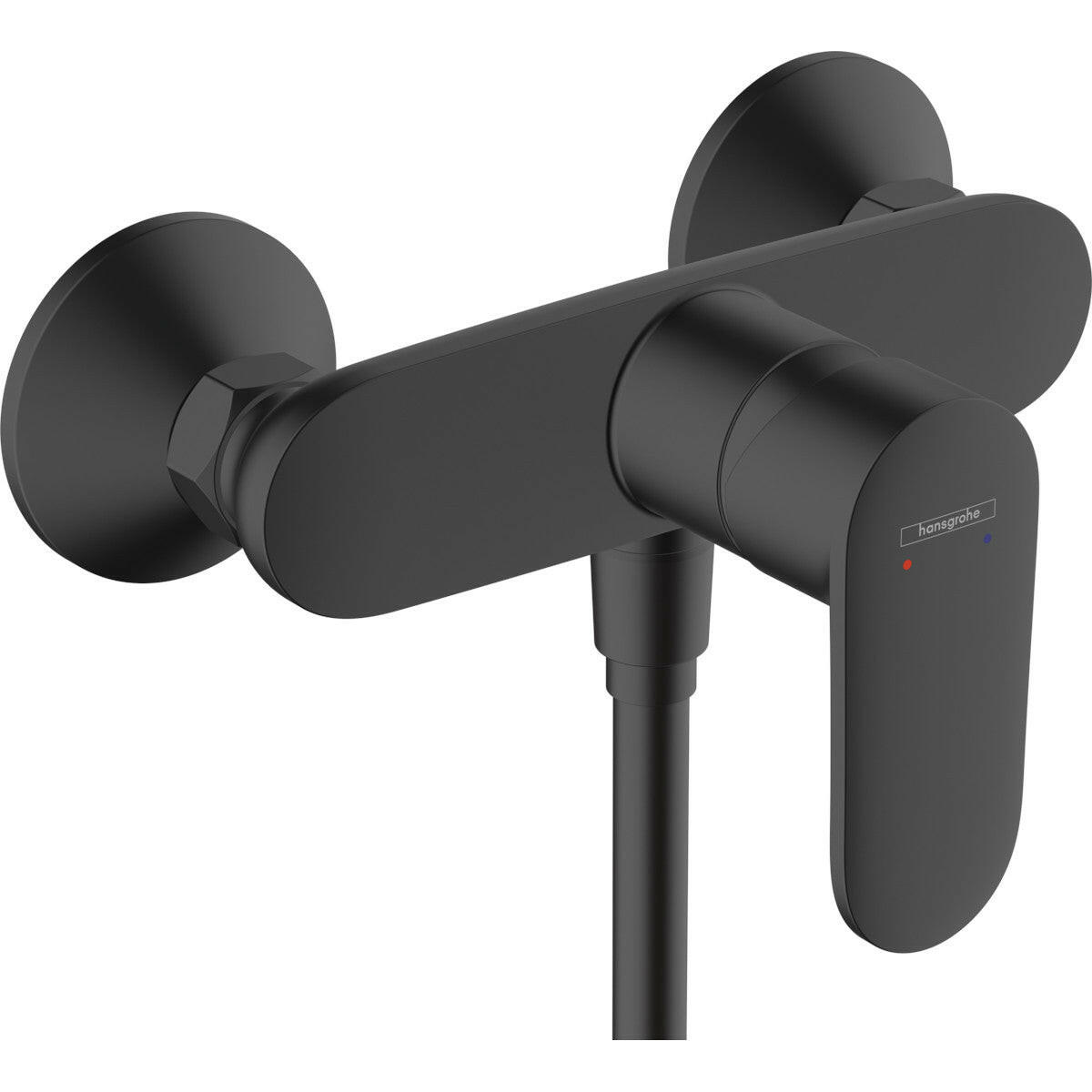 Hansgrohe Vernis Blend matt fekete egykaros zuhanycsaptelep falsíkon kívüli szereléshez ( 71640670 )