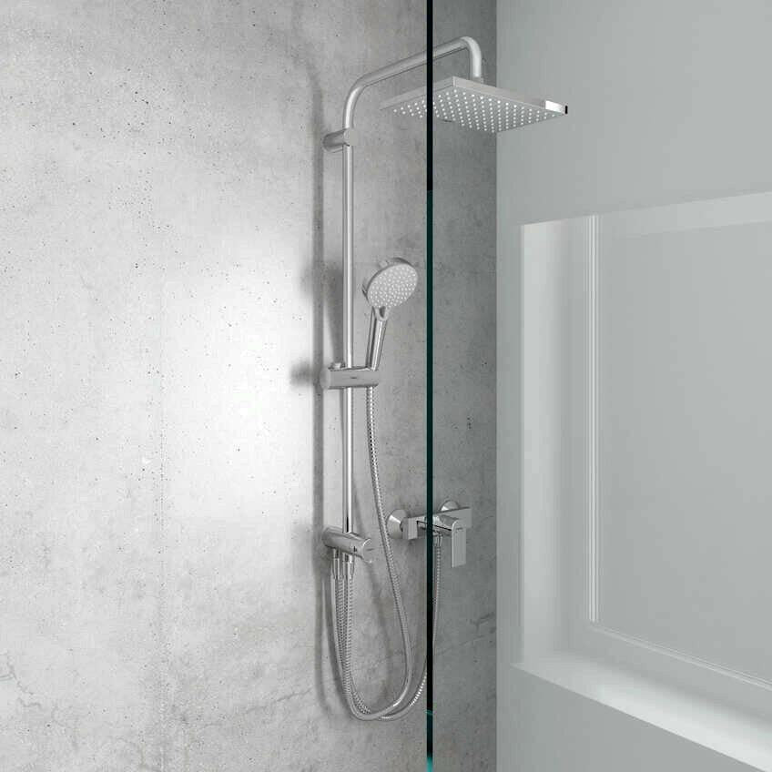 Hansgrohe Vernis Shape egykaros zuhanycsaptelep falsíkon kívüli szereléshez