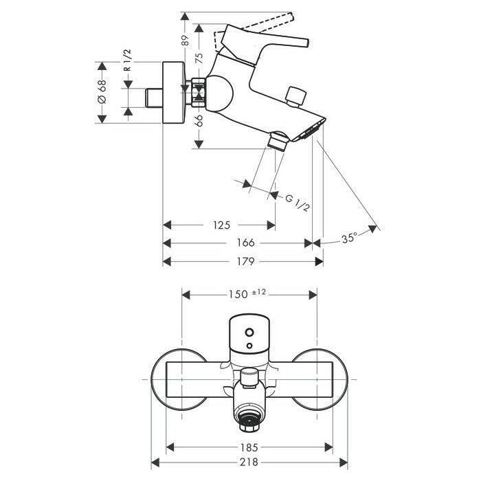 Hansgrohe Talis kádcsaptelep (72400000)