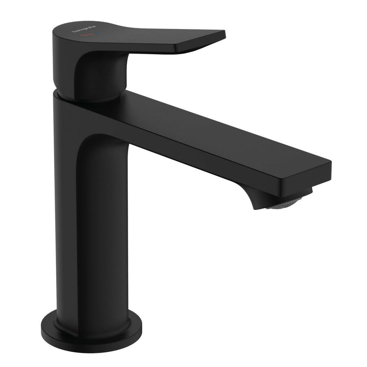 Hansgrohe Zebris mosdócsaptelep 110 CoolStart, leeresztő garnitúra nélkül, matt fekete (72571670)