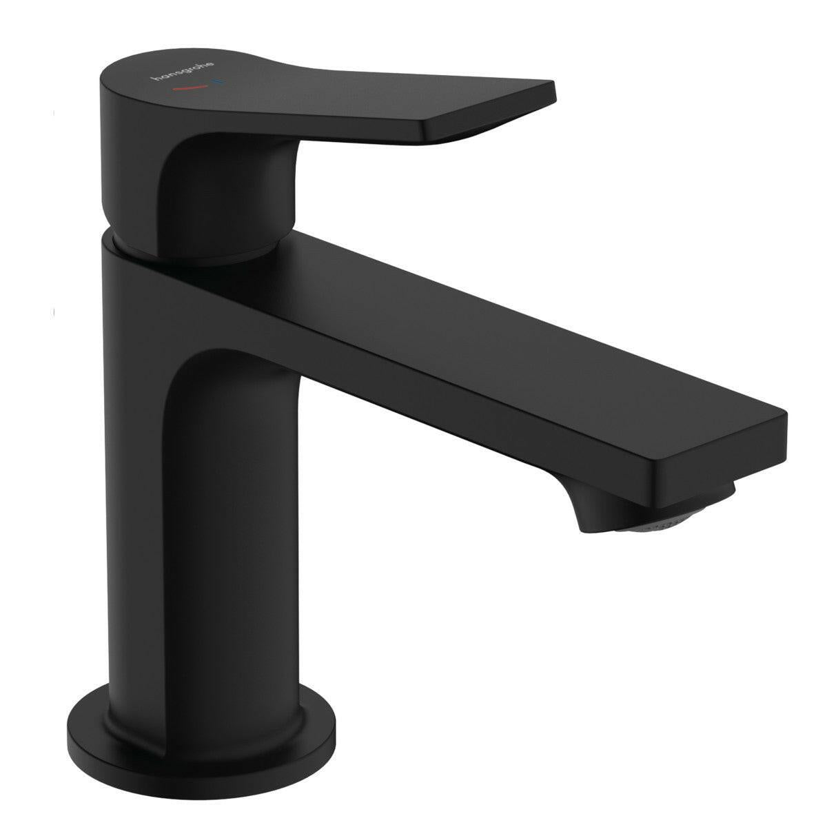 Hansgrohe Zebris mosdócsaptelep 80 CoolStart, automata leeresztő garnitúrával, matt fekete (72572670)