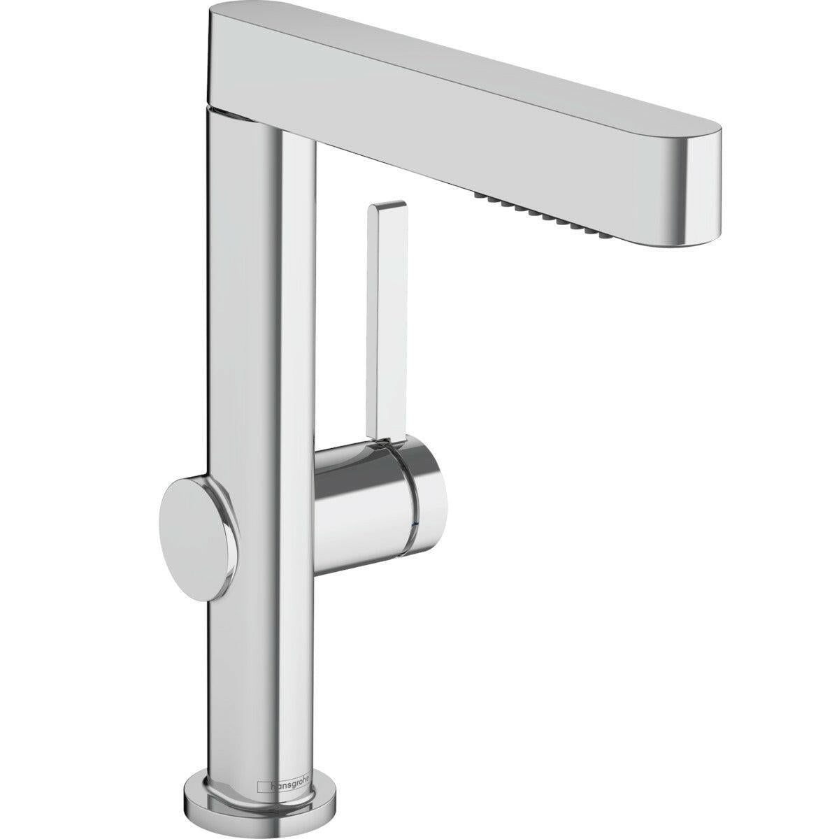 Hansgrohe Finoris mosdócsaptelep 230, kihúzható kifolyó, 2 jet és push - open lefolyógar.