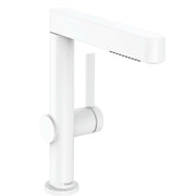 Hansgrohe Finoris mosdócsaptelep 230, kihúzható kifolyó, 2 jet és push - open lefolyógar., matt fehér