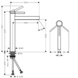 Hansgrohe Finoris mosdócsaptelep 260, mosdótálakhoz, push-open lefolyógarnitúra-1