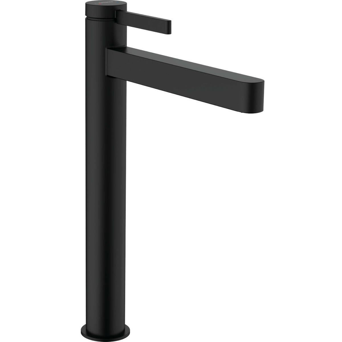 Hansgrohe Finoris mosdócsaptelep 260, mosdótálakhoz, push - open lefolyógarnitúra, matt fekete