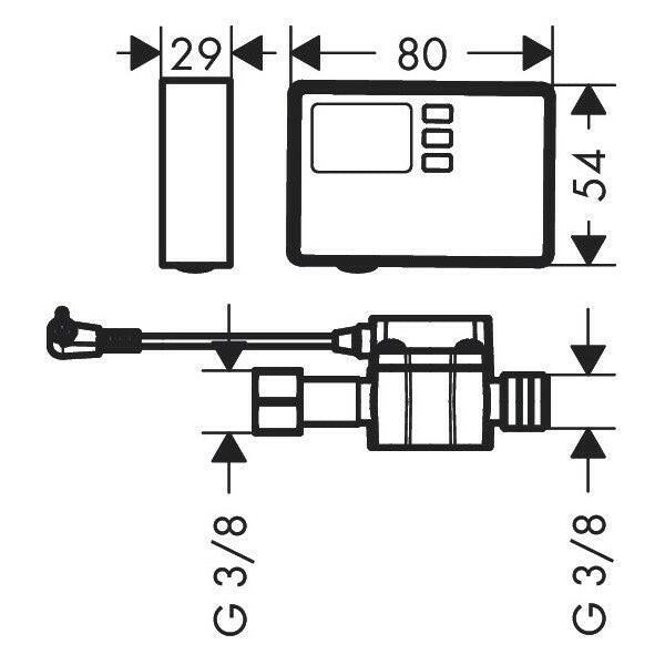 Hansgrohe Aqittura M91 F23 áramlásmérő (76818000)