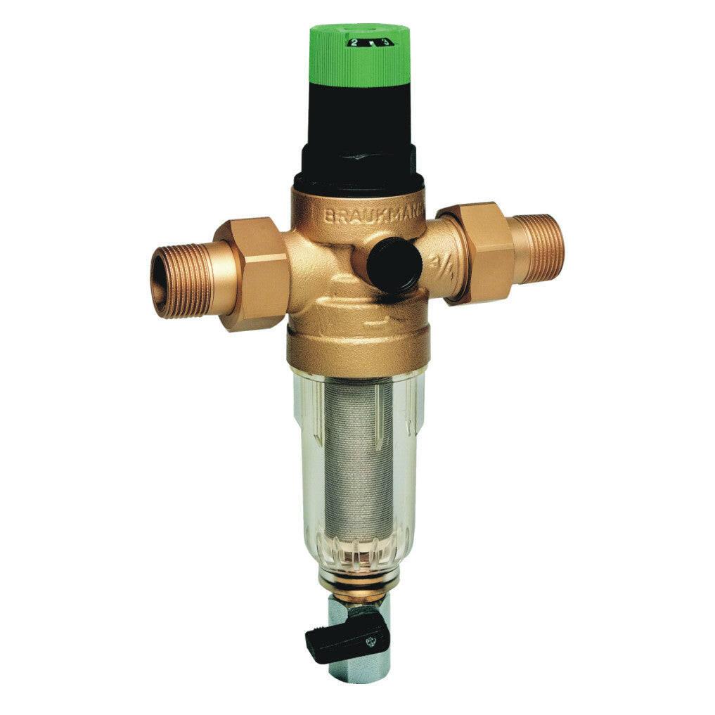 Honeywell ivóvíz szűrő+nyomásszabályozó MiniPlus 1/2" réz szűrőcsésze PN16 max 40°C kvs=2,5