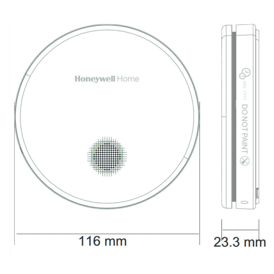 Honeywell Biztonságos Otthon Basic csomag - szén-monoxid jelző (R200C-2) + füstérzékelő (R200S-2)-2