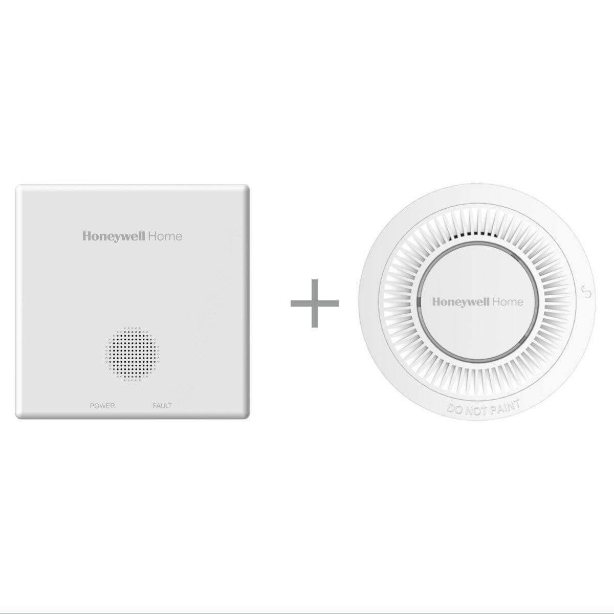 Honeywell Biztonságos Otthon RF csomag - szén - monoxid jelző (R200C - N2) + füstérzékelő (R200S - N2) (R200RFPACK)