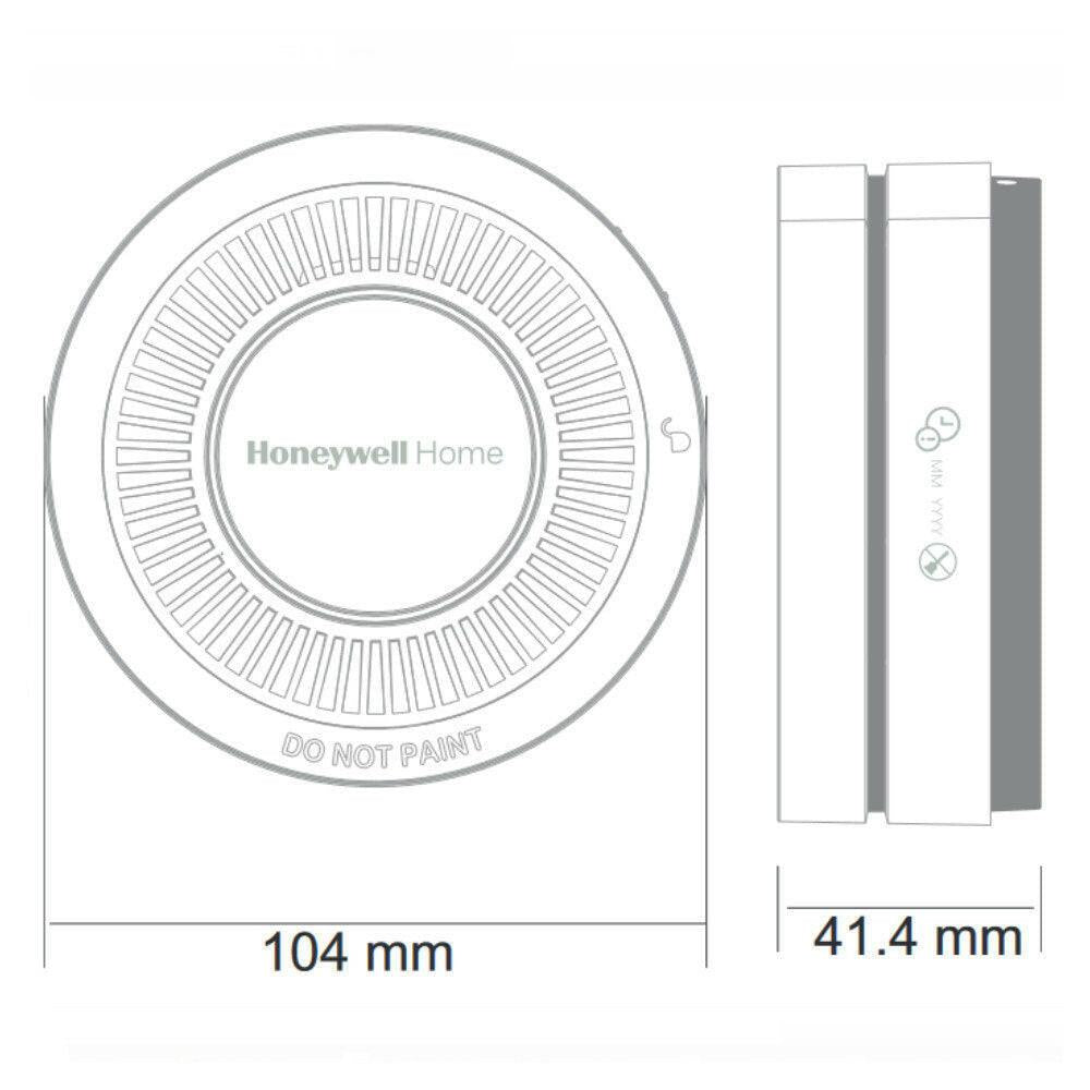 Honeywell Biztonságos Otthon RF csomag - szén - monoxid jelző (R200C - N2) + füstérzékelő (R200S - N2) (R200RFPACK)