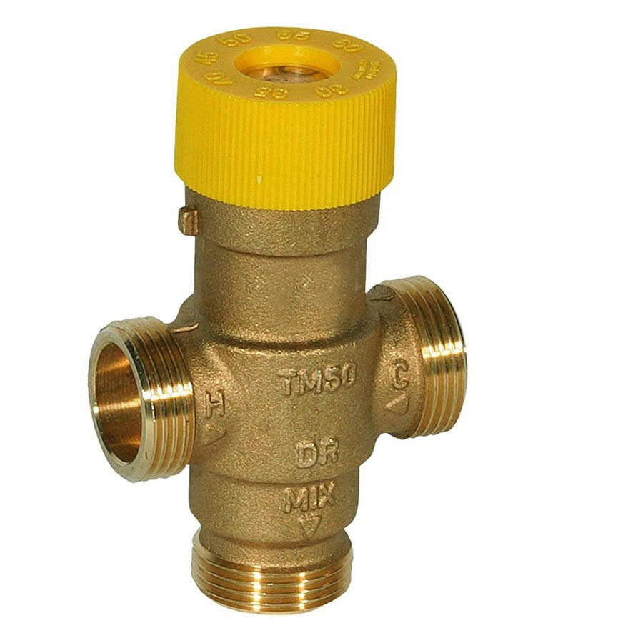Honeywell termosztatikus keverőszelep napkollektor rendszerekhez 1/2" PN10, 110°C, kvs=1,5 (TM50SOLAR - 1 - 2E)