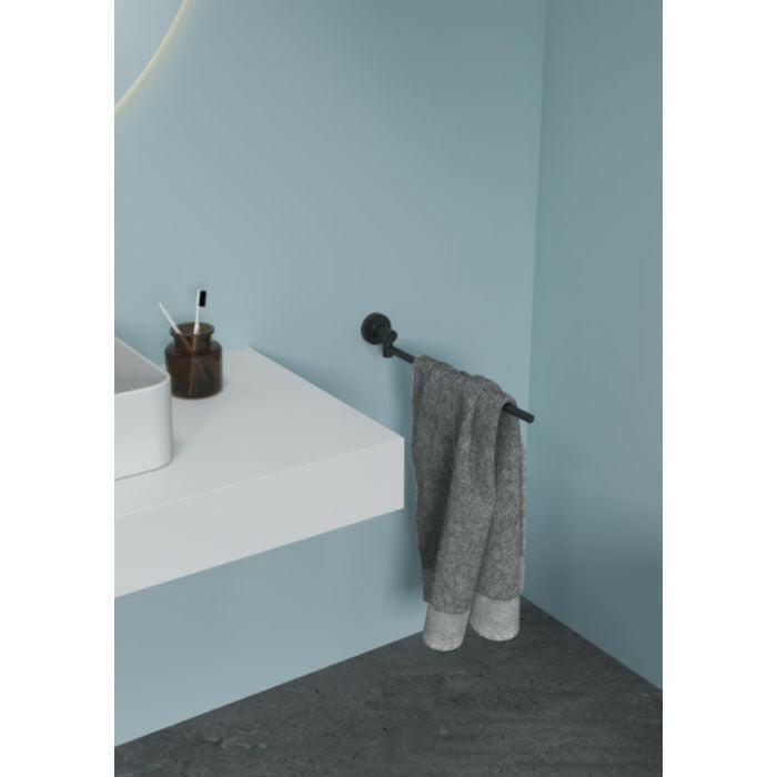 Ideal Standard IOM egykaros törölközőtartó 40cm, matt fekete (A7651XG)