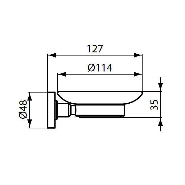 Ideal Standard IOM fürdőszobai kiegészítő készlet: WC kefe + tartó, üvegpohár + tartó, szappantartó-2