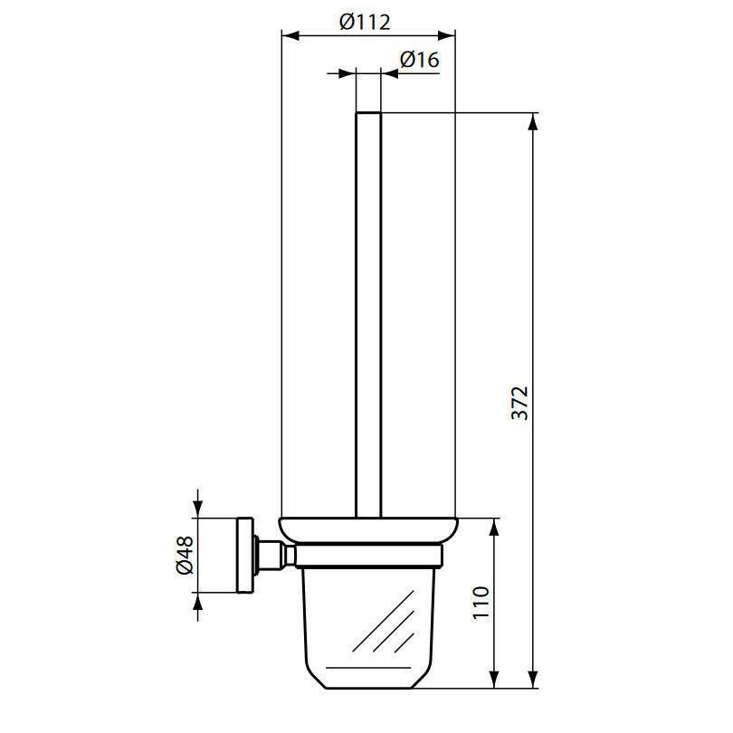 Ideal Standard IOM fürdőszobai kiegészítő készlet: WC kefe + tartó, üvegpohár + tartó, szappantartó (A9245XG)