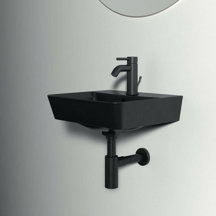 Ideal Standard Connect Air mosdó 40x35 cm, 1 furattal középen, matt fekete (E0307V3)