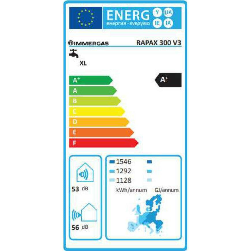 Immergas Rapax 300 V3 hőszivattyú használati melegvíz készítő (3.030072)