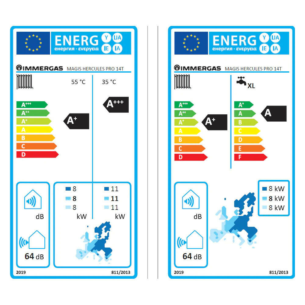 Immergas Magis Hercules Pro 14 T split hőszivattyú előszerelt HMV tárolóval, 3 fázis, R410A-4