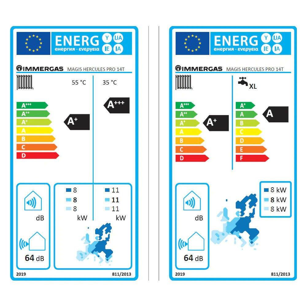 Immergas Magis Hercules Pro 14 T split hőszivattyú előszerelt HMV tárolóval, 3 fázis, R410A