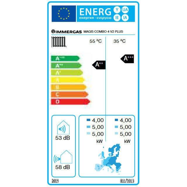 Immergas Magis Combo 4 plus split hőszivattyú és kondenzációs kazán egyben, 1 fázis, R32