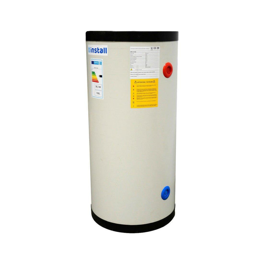 Install Storax Terra puffertároló, 100l, hőcserélő nélkül, PU szigeteléssel, fali (SH - 0 - 100)