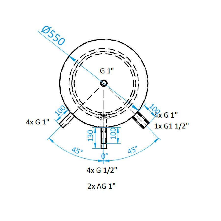 Install Storax HM1 puffertároló, 300l, 1 hőcserélős (SH - 1 - 300)
