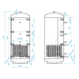 Install Storax HM1 puffertároló, 500l, 1 hőcserélős-2