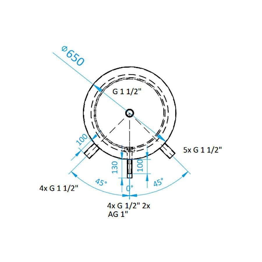 Install Storax HM1 puffertároló, 500l, 1 hőcserélős (SH - 1 - 500)
