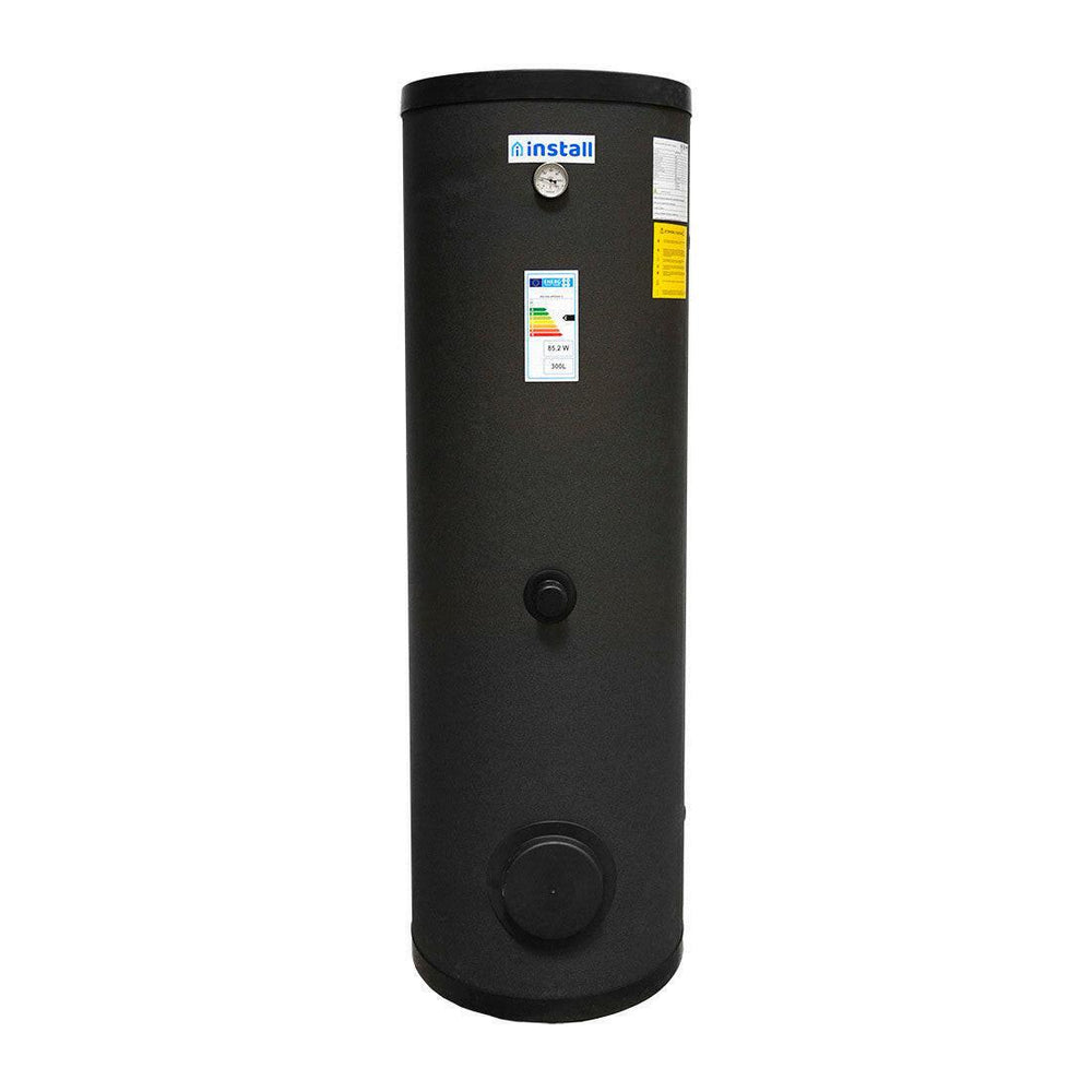 Install Watex Terra indirekt tároló hőszivattyúhoz, 300 liter, 2 hőcserélős, PU szigeteléssel, (hőcserélők: 2,58m2 + 1m2) ( INS - SW - HP0300 - 2 )