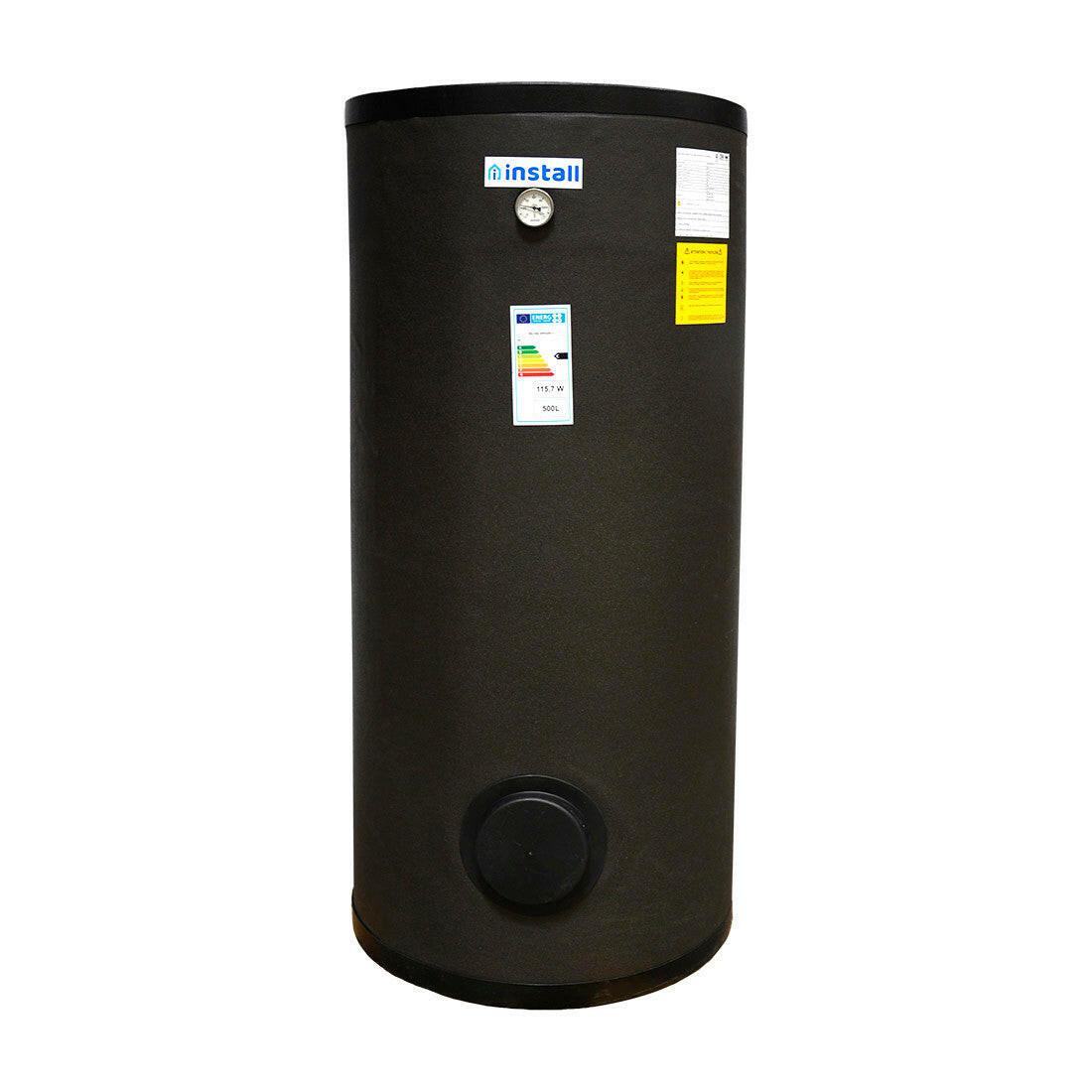 Install Watex Terra indirekt tároló hőszivattyúhoz, 500 liter, 1 hőcserélős (5,27 m2), PU szigetelés (INS - SW - HP0500 - 1)
