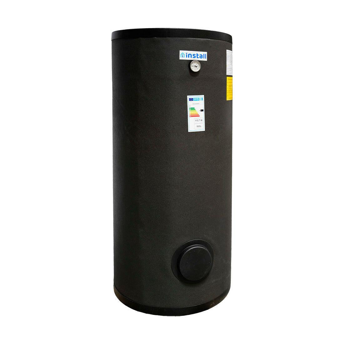 Install Watex Terra indirekt tároló hőszivattyúhoz, 500 liter, 1 hőcserélős (5,27 m2), PU szigetelés (INS - SW - HP0500 - 1)