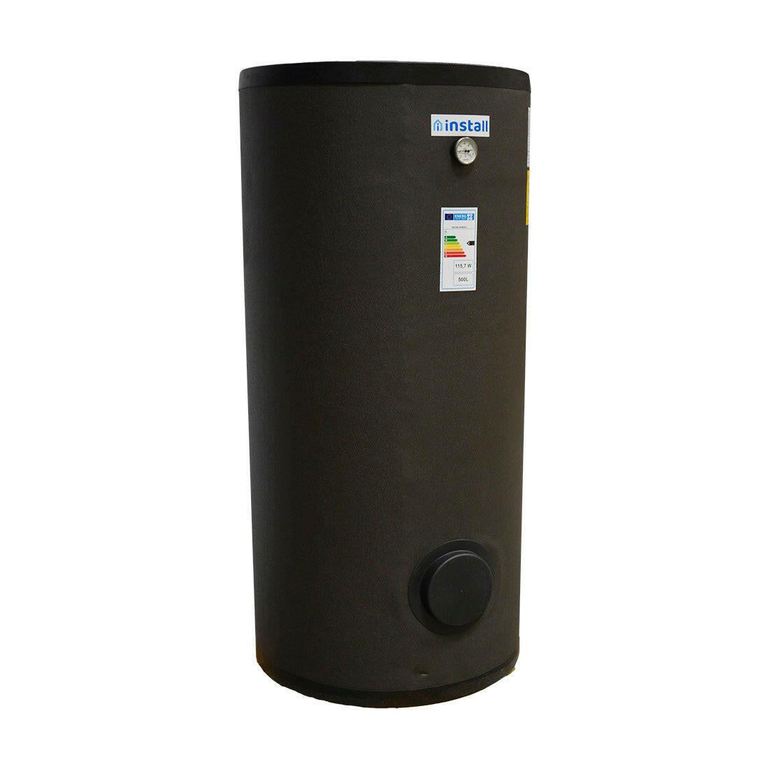 Install Watex indirekt tároló, 500 liter, PU szigeteléssel, (hőcserélő 1,98 m2) ( INS - SW - N0500 - 1 )