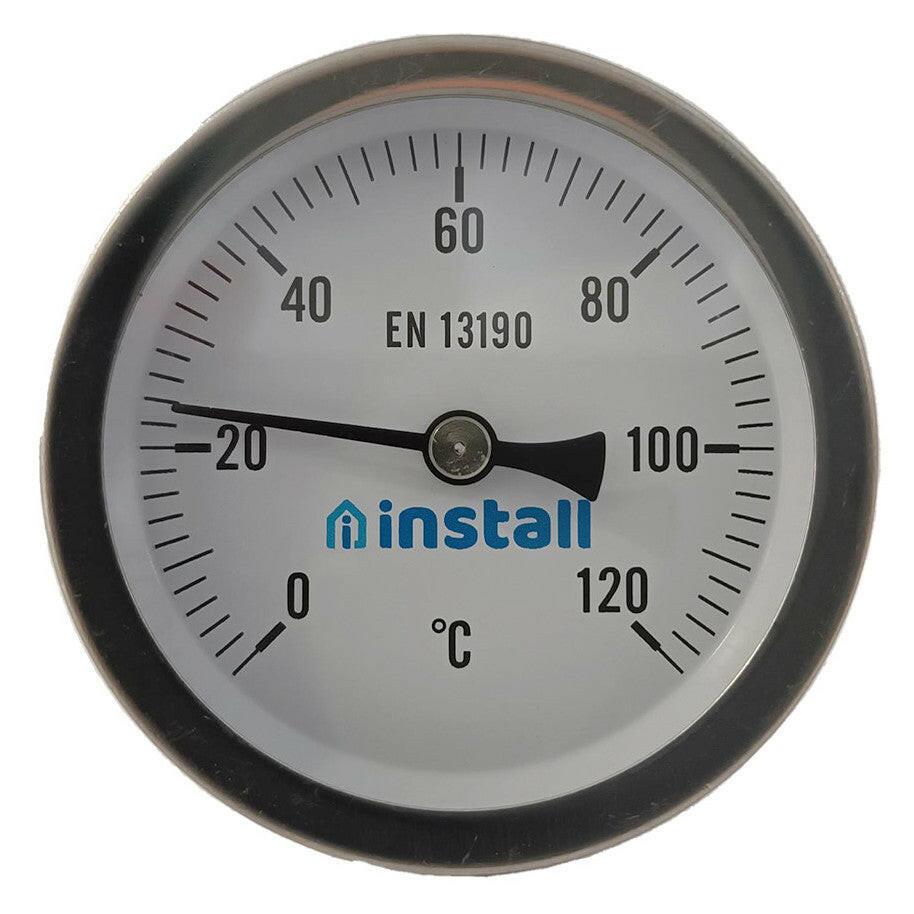 Install hőmérő 63 - as 0 - 120°C 100mm