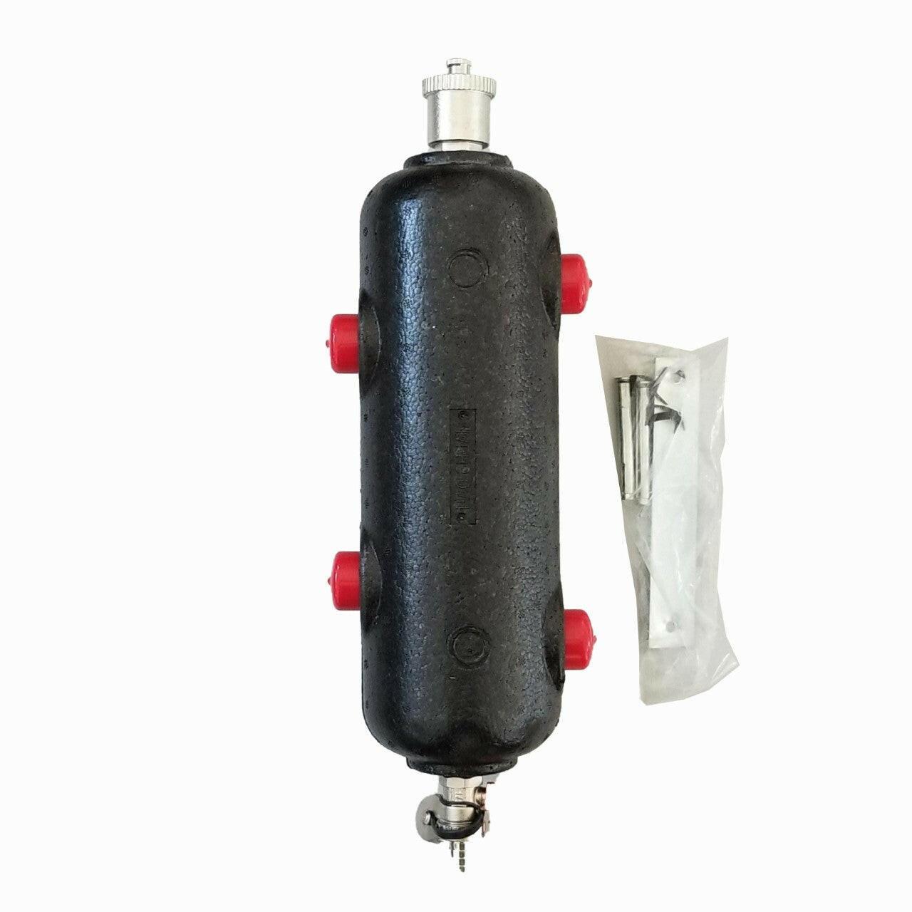 Install Xchange Hidraulikus váltó 1" - D76 inox 4800l/h (légtelenítővel,kazántöltővel,szigetelt)