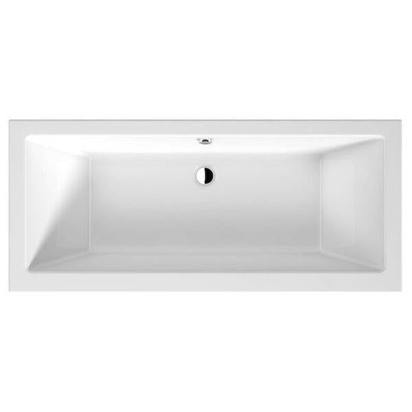 Jika Cubito Pure akril kád 180x80 cm, lábbal, középlefolyóval, fehér