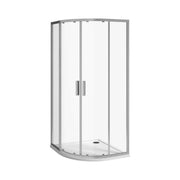 Jika Nion 80 zuhanykabin, íves, ezüst/átlátszó üveg, 78x195 cm, 55cm sugár ( H2532N10026681 )
