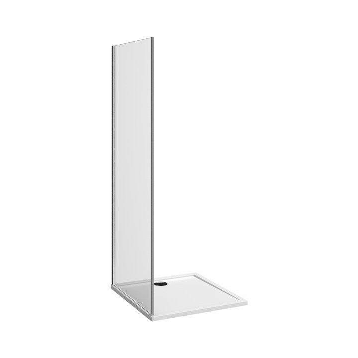 Jika Nion 80 fix zuhanyfal, ezüst/arctic dekor, 78x195 cm ( H2972N10026661 )