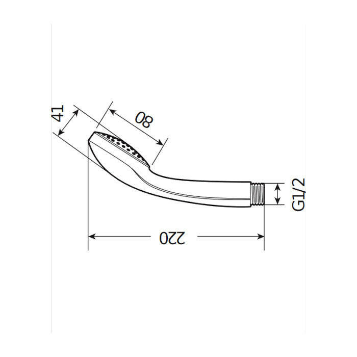 Jika Rio kézizuhany, 1 funkciós, króm, 8 cm átmérő ( H3611R00040011 )