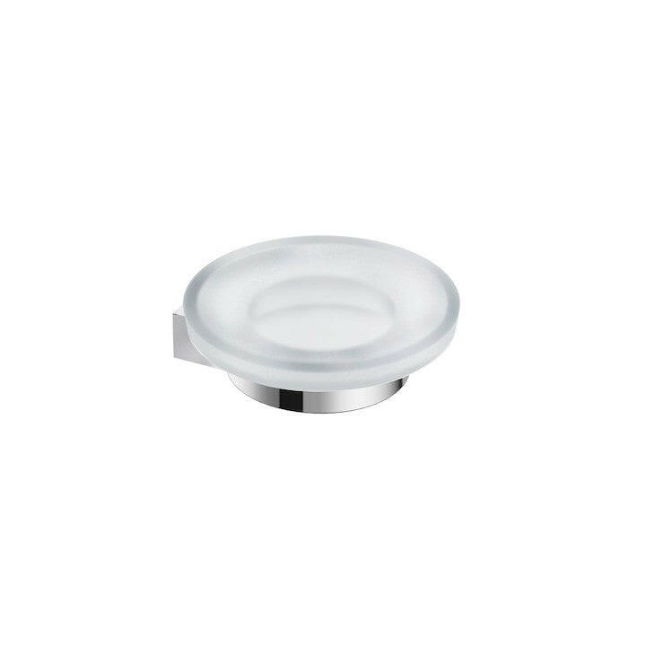 Jika Pure szappantartó, fali, üveg betéttel, 11cm, krómozott ( H3833B10040001 )